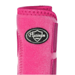 Achterste western peesbeschermers Platinum Pro Star Anatomic Fuchsia Roze
