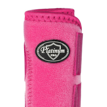 Achterste western peesbeschermers Platinum Pro Star Anatomic Fuchsia Roze