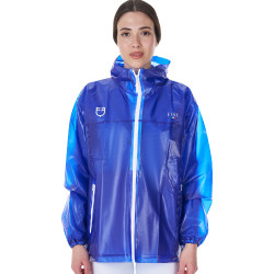 Imperméable unisexe Equestro x FISE Bleu de savoie