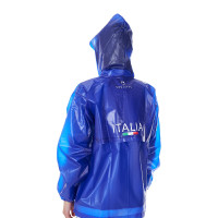 Imperméable unisexe Equestro x FISE Bleu de savoie Imperméable unisexe Equestro x FISE Bleu de savoie