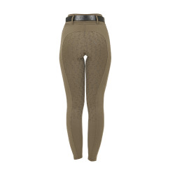 Legging femme Equestro taille haute avec passants de ceinture Walnut Marron Legging femme Equestro taille haute avec passants de ceinture Walnut Marron