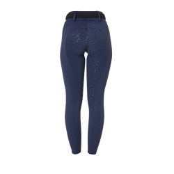 Legging femme Equestro taille haute avec passants de ceinture Marine blazer Bleu marine