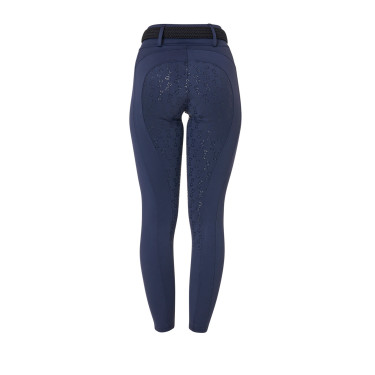 Legging femme Equestro taille haute avec passants de ceinture Marine blazer Bleu marine