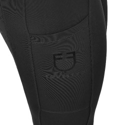 Legging femme Equestro taille haute avec passants de ceinture Noir