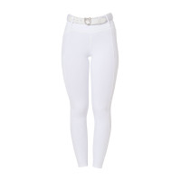 Legging femme Equestro taille haute avec passants de ceinture Blanc
