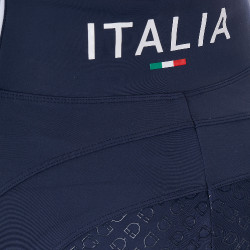 Legging femme Equestro x FISE full grip coupe slim Marine blazer Bleu marine