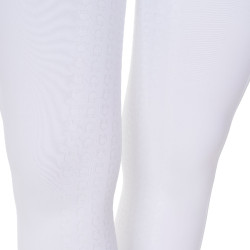 Legging femme Equestro x FISE full grip coupe slim Blanc
