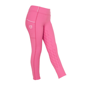 Legging fille Equestro doublé polaire Rose château Legging fille Equestro doublé polaire Rose château
