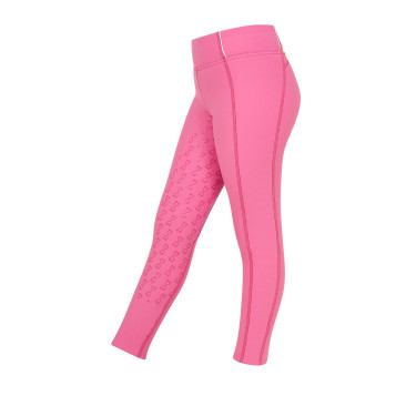 Legging fille Equestro doublé polaire Rose château Legging fille Equestro doublé polaire Rose château