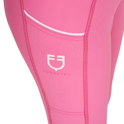 Legging fille Equestro doublé polaire Rose château Legging fille Equestro doublé polaire Rose château