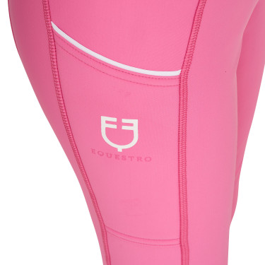 Legging fille Equestro doublé polaire Rose château Legging fille Equestro doublé polaire Rose château
