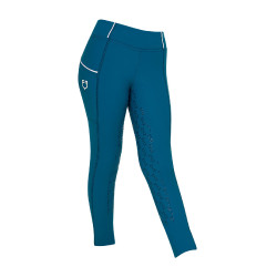Legging fille Equestro doublé polaire Coral bleu