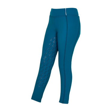 Legging fille Equestro doublé polaire Coral bleu