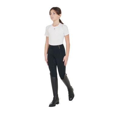 Legging fille Equestro doublé polaire Noir