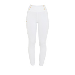 Legging fille Equestro doublé polaire Blanc