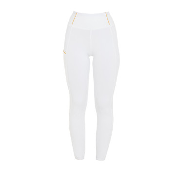 Legging fille Equestro doublé polaire Blanc