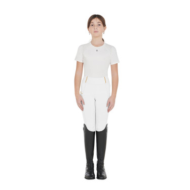 Legging fille Equestro doublé polaire Blanc