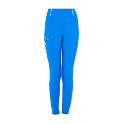 Meisjeslegging Equestro x FISE full grip slim fit coupe Blauw van Savoye
