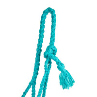 Licol corde Pool’s avec insert cuir travaillé Noir