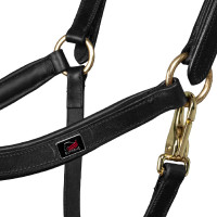 Leren halster Supreme Zweeds model Zwart