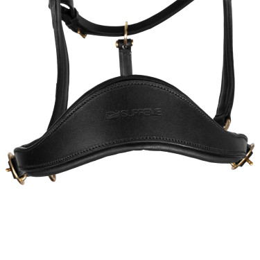 Licol cuir Supreme forme suédoise Noir