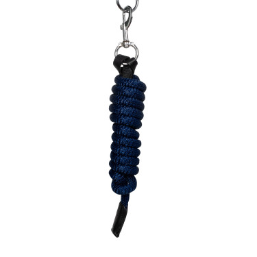 Ergonomisch halster van Equestro met lederen inzetstukken Zwart / marine Marineblauw