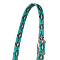 Nylon halster Pool’s met Navajo-motief Turkoois Blauw
