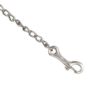 Leren longeerlijn Pool’s met ketting Donkere olie Bruin