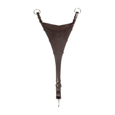 Martingale Acavallo attache bib en cuir Marron foncé Martingale Acavallo attache bib en cuir Marron foncé