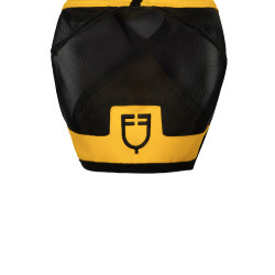 Masque anti-mouches Equestro avec logo frontal Jaune