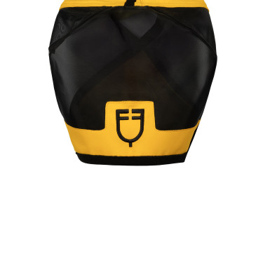 Masque anti-mouches Equestro avec logo frontal Jaune