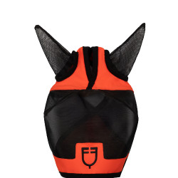 Equestro vliegenmasker met voorlogo Grenadine Rood