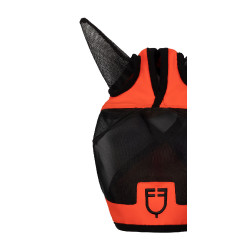 Equestro vliegenmasker met voorlogo Grenadine Rood