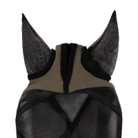 Masque anti-mouches Equestro avec logo frontal Walnut Marron
