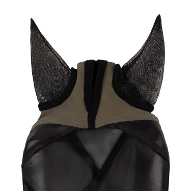 Masque anti-mouches Equestro avec logo frontal Jaune