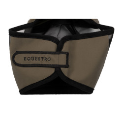 Equestro vliegenmasker met voorlogo Walnoot Bruin Equestro vliegenmasker met voorlogo Walnoot Bruin