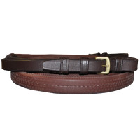 Rênes caoutchouc 14 mm Chetak Marron
