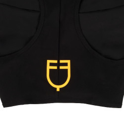 Equestro vliegenmasker van elastaan zonder oren met gaas voor de ogen Zwart