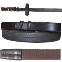 Rênes caoutchouc 19 mm Chetak Noir Rênes caoutchouc 19 mm Chetak Noir