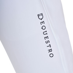 Pantalon d’équitation enfant unisexe Equestro x FISE grip genoux Blanc