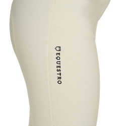 Dames rijbroek Equestro met kniestGrip hoge taille Antiek wit Beige