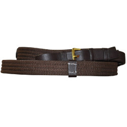 Stoffen teugels met stoppertjes 19 mm Chetak Stoffen teugels met stoppertjes 19 mm Chetak