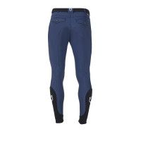 Heren rijbroek Equestro x FISE met kniest grip Marineblazer Marineblauw