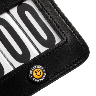 Wedstrijdbordje Equestro 3 cijfers 9×8 cm Zwart