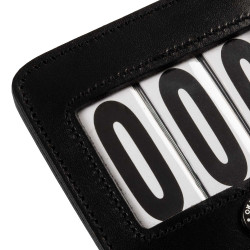 Porte-numéro de concours Equestro 3 chiffres 9×8 cm Noir