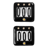 Porte-numéro de concours Equestro avec cristaux Noir