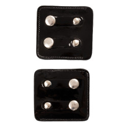 Porte-numéro de concours Equestro avec cristaux Noir