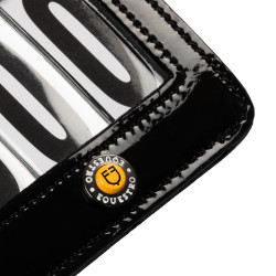 Porte-numéro de concours Equestro avec cristaux Noir