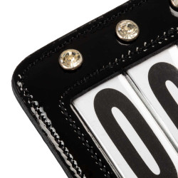 Porte-numéro de concours Equestro avec cristaux Noir