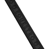 Rênes en cuir et caoutchouc Equestro violet fitting Noir